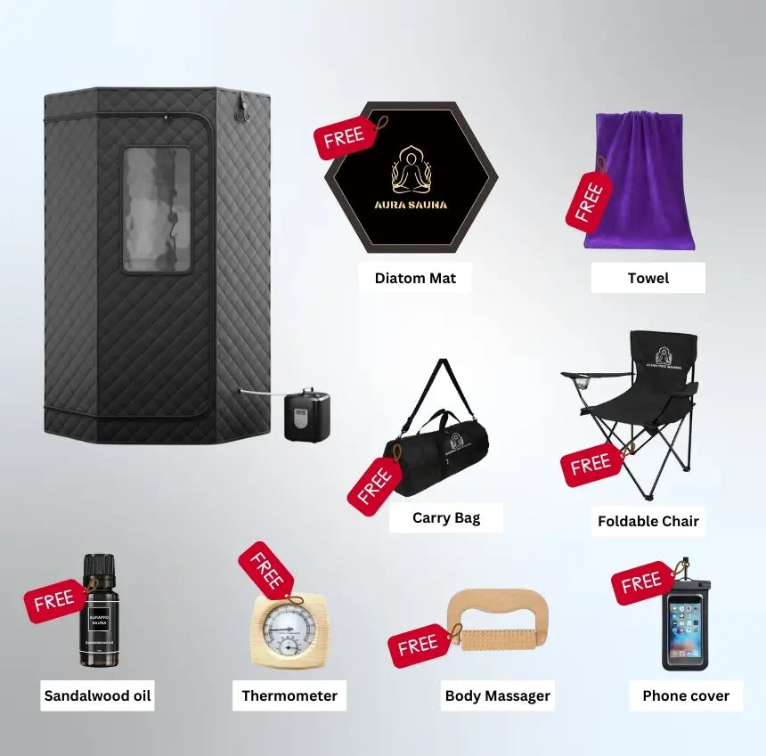 portable steam sauna must accessories