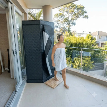 AuraPro™ Portable Steam Sauna with Red Light Therapy