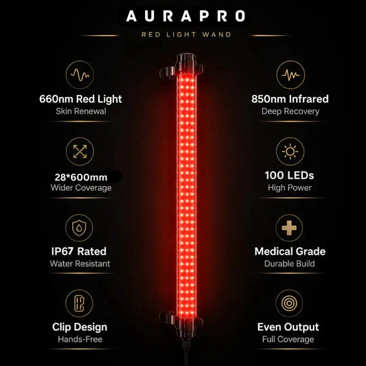 AuraPro Red Light Wand (660nm + 850nm)