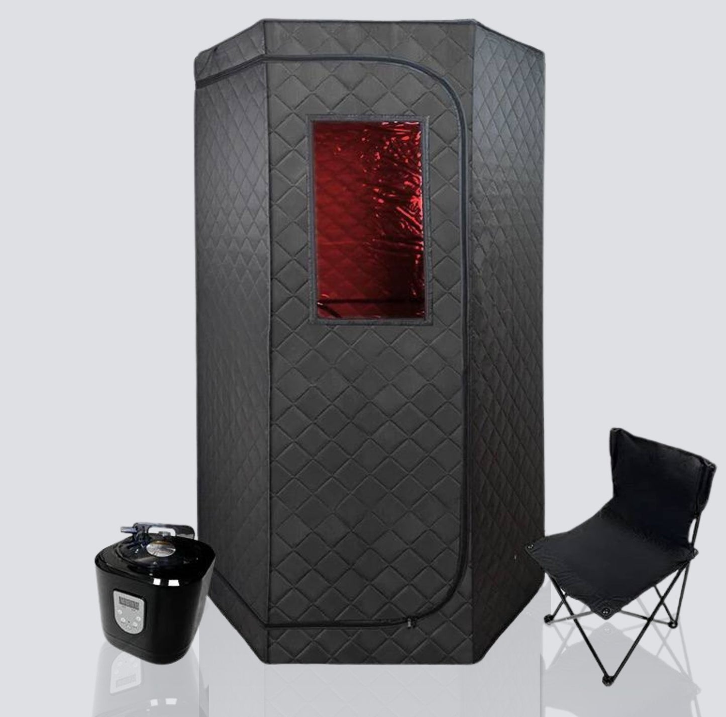 AuraPro portable sauna accessories, ensuring a complete and relaxing steam therapy experience.