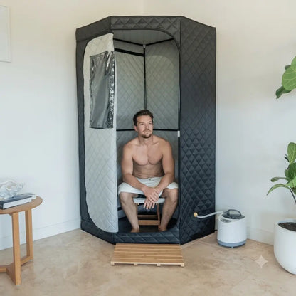 AuraPro™ Portable Steam Sauna with Red Light Therapy