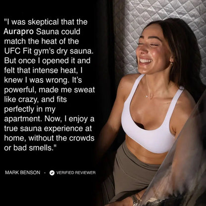 AuraPro™ Portable Steam Sauna with Red Light Therapy