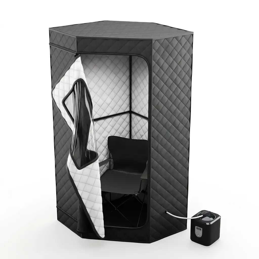 AuraPro™ Portable Steam Sauna with Red Light Therapy
