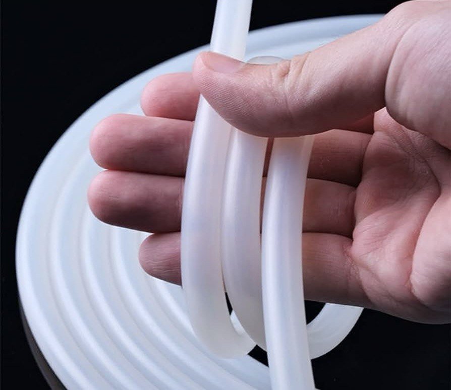 High-quality silicone hose for AuraPro sauna, designed for safe and efficient steam delivery.